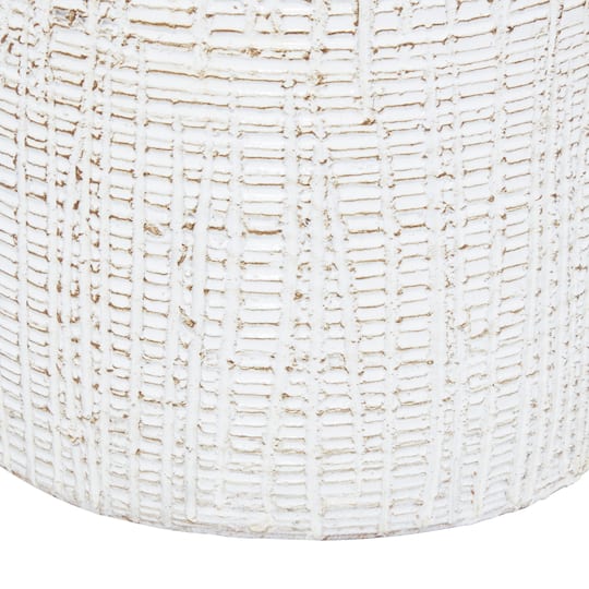 White Terracotta Coastal Style Vase